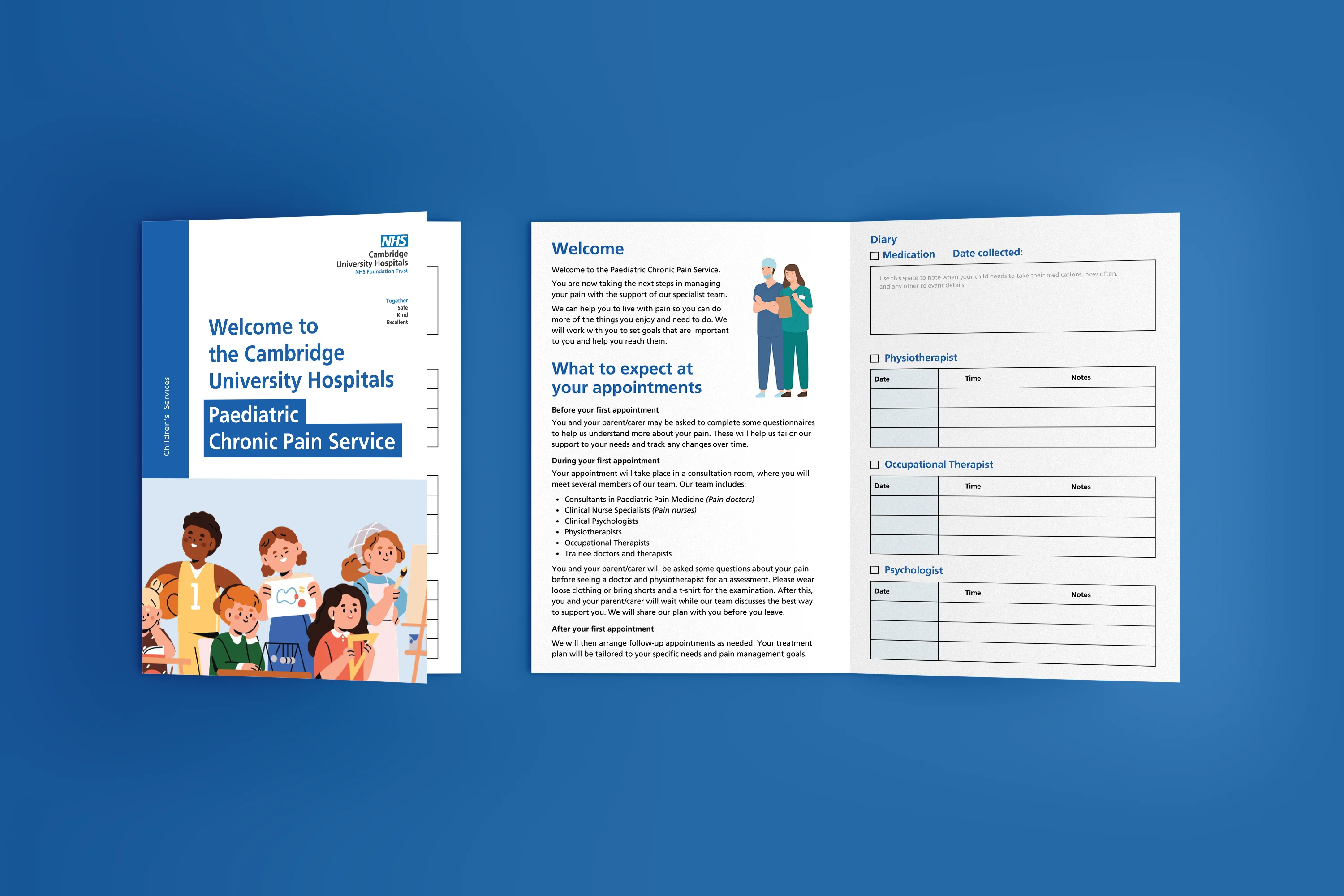 Chronic Pain Service leaflet — spread